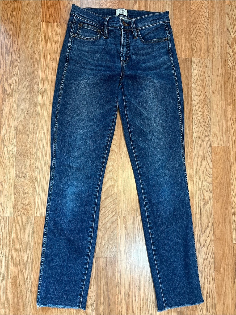 J. Crew Women's Dark Blue Straight-Leg Jeans